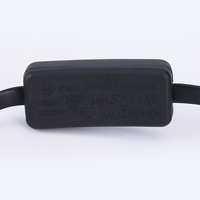 Cable de Extensión de Diagnóstico OBD II OBD2 de 8 Cables y 16 Pines en Ángulo Recto con Interruptor para Rastreador GPS ELM327