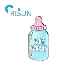 Fábrica al por mayor bebé esmalte Pin personalizado bebé leche ducha chupete botella esmalte Pin insignia personalizado bebé pañal Pin broche - Product Image 3