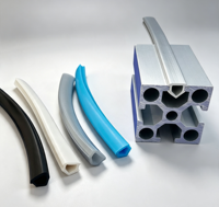Profilé d'extrusion en aluminium 6-10 mm avec insert en caoutchouc pour joint PVC, bande d'étanchéité en PVC pour rainure en T, bande de caoutchouc pour cadre en aluminium