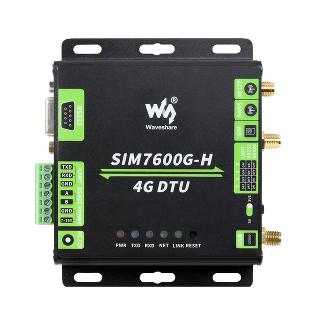 USB UART RS232 RS485 Industrial Grade SIM7600G-H 4G DTU Module