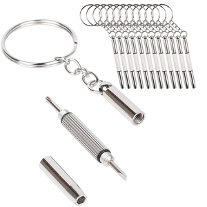 Kit de herramientas portátil 3 en 1 de aluminio y acero para reparación de relojes y gafas con llavero LSD-100PCS - Product Image 1