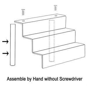 Étagère à étages en acrylique personnalisée à 3 niveaux, comptoir de cuisine, support de présentation de gâteaux de mariage pour la décoration et l'organisation - Product Image 3