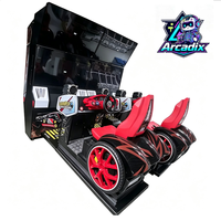Plus de plaisir : Équipement d'arcade transfrontalier en acrylique pour un joueur, machines de jeu de conduite à grande échelle basées sur le mouvement, à monnayeur