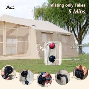 Carpa inflable para acampar OEM ODM al por mayor, carpa inflable de alta calidad para 8 personas, impermeable, para camping y glamping - Product Image 4