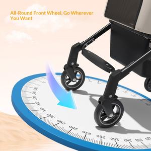 Yeni Küçük ve Orta Boy Nefes Alabilen Katlanabilir Entegre Metal Evcil Hayvan Arabası Kediler Köpekler Teddy G17 Modeli - Product Image 3