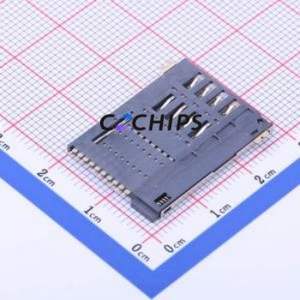 SIM-206 SIM Card Connector SMD Connector Self-Return Type Mini SIM Card Card Holder 1.85mm - Product Image 2