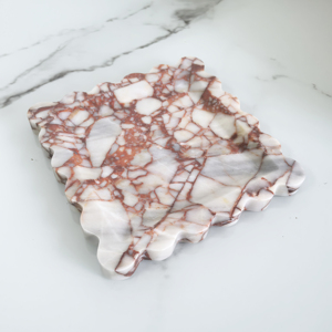 Plateau <span class=keywords><strong>carré</strong></span> en marbre violet à dentelle, personnalisé, pour rangement de bijoux, ornement décoratif pour la maison, utilisation en cuisine, vaisselle, ou plateau de salle de bain - Grande Vente - Product Image 4
