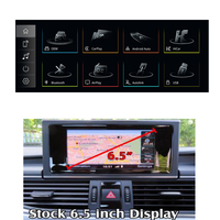Pantalla Multimedia Linux de 12.3 Pulgadas para Audi A6 2012-2018, Reproductor de Radio para Auto con CarPlay Inalámbrico, Android Auto y Airplay