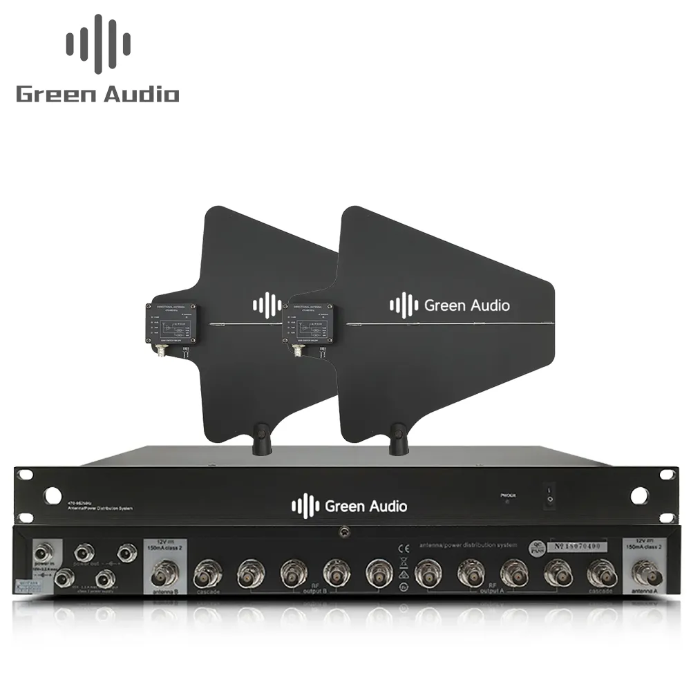 GAW-BK844 u-band micro sans fil antenne amplificateur de scène micro de réception du signal amélioré amplificateur d'antenne