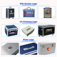 Valise de transport en aluminium fabriquée en usine avec roulettes, boîte rigide durable, mallette à outils personnalisable, support OEM, fabriqué en Chine