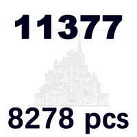 MOC Minas Tirith Castillo de la Ciudad Blanca compatible con 11377, Kit de Bloques de Construcción de 8278 Piezas, Modelo de Ladrillos MOC, Juguete de Ensamblaje Difícil para Adultos