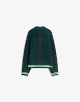 Pull imprimé avec poignets côtelés Pull à col rond pour homme