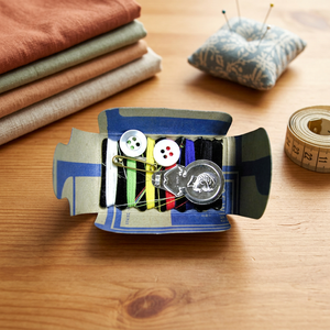 Kits de couture DK-793 avec boîte en papier |   Aiguilles, fils, boutons, fournitures de broderie portables pour la maison, les voyages, les débutants, utilisation d'urgence - Product Image 3