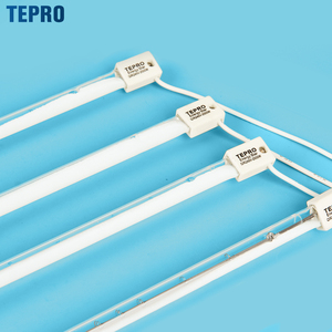 QIR240-2000A công nghiệp 2000 Wát ống thủy tinh thạch anh vật liệu không thấm nước hồng ngoại nhiệt gốm cơ sở IR Halogen đèn cho khử trùng - Product Image 5