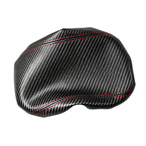 Vw Golf 6 Carbon Fiber Armrest Cover Center Console Leather <b>Interior</b> <b>Accessory</b> No Removal Required - Product Image 2