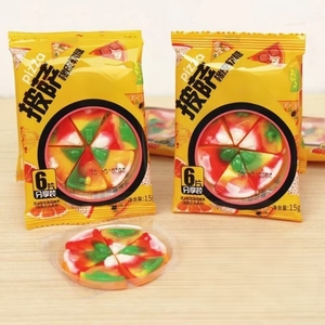 Bonbons gélifiés à la <span class=keywords><strong>pizza</strong></span>, saveur fruitée douce, boîte multicolores, 10g, marque SLEZI FOOD, fabricant en gros - Product Image 3