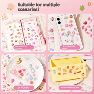 Pegatinas Decorativas de Espuma de Cristal con Forma de Animales de Dibujos Animados en 3D, Divertidas y Bonitas, para Niños, Regalo - Product Image 4