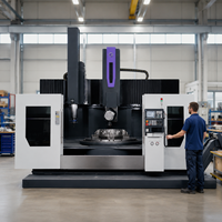 Tour CNC vertical grande capacité à double broche haute précision pour la découpe de métaux lourds