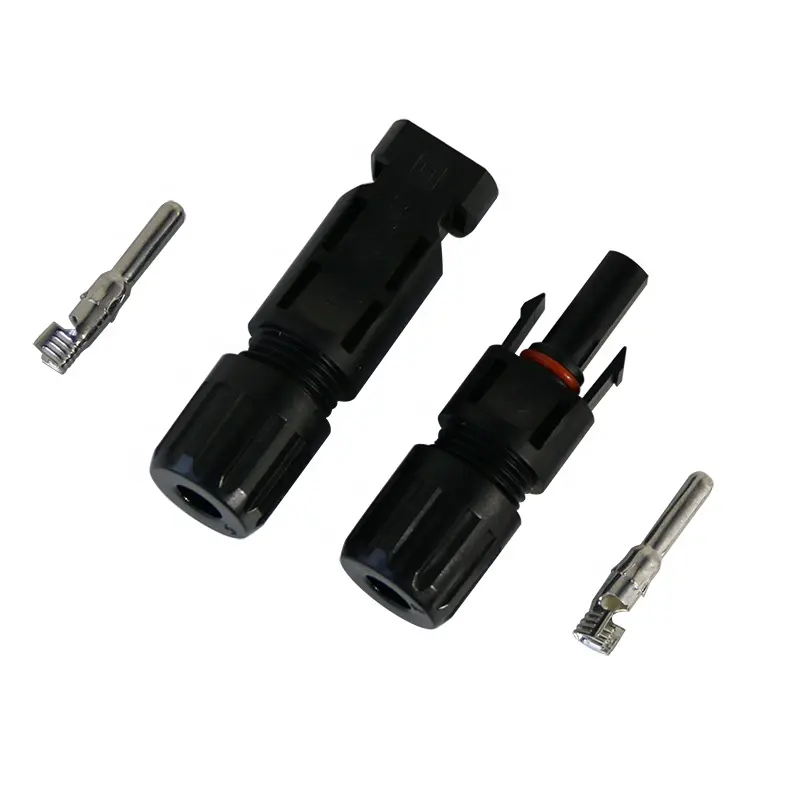 HQ Mount Factory Solar Connector Male And Female Solar Panel MC4 Connector Double Seal Ring PV Connector