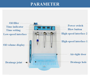 Macchina per la pulizia e la manutenzione del manipolo a bassa velocità ad alta velocità della turbina intelligente dentale - Product Image 2