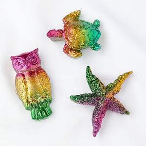 Minerai métallique arc-en-ciel fait de cristal de bismuth géode semi-gemme bismuth crânes d'araignée cristal animal pierres de guérison sculptures de bismuth - Product Image 2