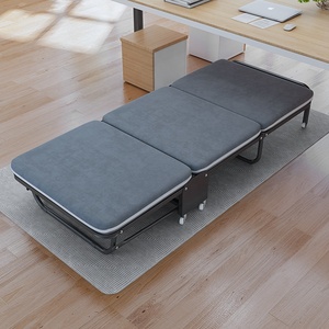 Nouveau design de <span class=keywords><strong>lit</strong></span> de camping pliable pour loisirs en plein air, chaise longue en métal pliable avec cadre métallique, facile à transporter - Product Image 1