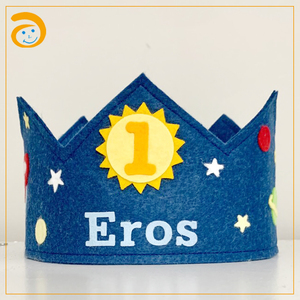 Nouvelle arrivée feutre reine couronne princesse couronne pour enfants fête d'anniversaire chapeau Halloween noël nouvel an - Product Image 2