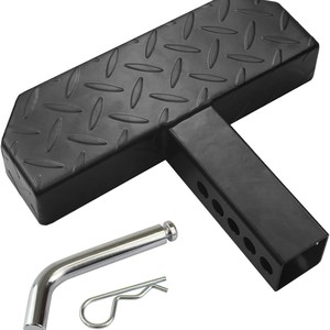 Rear Boarding Short <b>Step</b> For Pickup Truck And Van Iron Auxiliary Entry <b>Step</b> With Diamond Plate Surface - Product Image 1