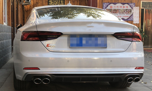 Difusor trasero con garganta trasera para Audi <span class=keywords><strong>A5</strong></span> S Line Upgrade S5 2017-2020 Parachoques trasero difuso con escape - Product Image 3