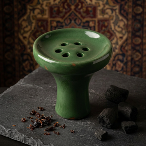 Farida - Cuencos de shisha de lujo de laca curvada con orificios poco profundos para hookah, opción de logotipo personalizado, arcilla egipcia - Product Image 6