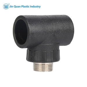 Accesorios de tubería de HDPE de suministro de fábrica OEM, tamaños de 12mm y 50mm, conector en PN16 T, reductor de rosca hembra macho, fundición de superficie lisa - Product Image 3