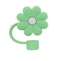 10mm réutilisable gobelet paille Topper poussière Toppers couvre breloques paille Topper Silicone paille couverture