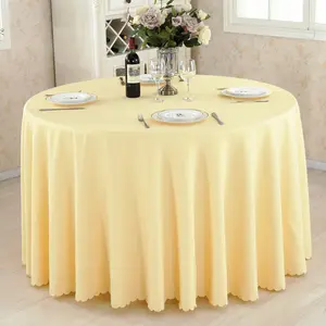 Panos de mesa redondos para festas de casamento/roupas de mesa para decoração de casamentos 120 polegadas