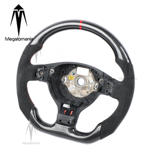 Volante Sportivo in Fibra di Carbonio Perforata Megalomania per <span class=keywords><strong>Volkswagen</strong></span> Golf 5 MK5 GTI Scirocco R <span class=keywords><strong>Passat</strong></span> Polo 2008-2014 Personalizzato - Product Image 2