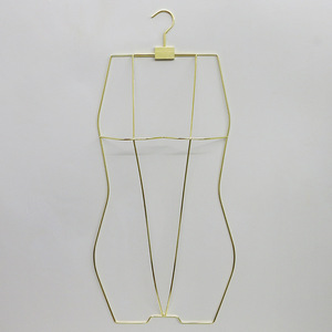 Logotipo personalizado, perchas para ropa de adultos y niños, <span class=keywords><strong>Bikini</strong></span> de Metal dorado, traje de baño y exhibición de ropa interior para armario, estante de tienda - Product Image 5