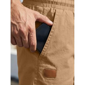 Pantalones Cortos Casuales para Hombre, de Algodón, con Cordón, para Verano, Playa, Elásticos, Tipo Chino, para Golf, con Bolsillos - Product Image 4