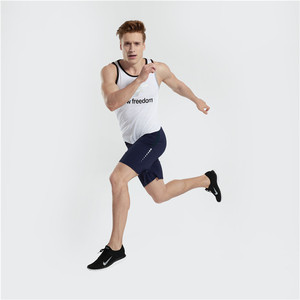 Pantalon demi-taille élastique pour hommes Vente en gros Polyester Gym Wear pour le <span class=keywords><strong>sport</strong></span> Sweat Running Shorts avec tissu en toile anti-rides - Product Image 6