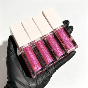 Private Label Liquid Vegan <b>Glitter</b> Lip Gloss High Shine Shimmer Holographic Custom Logo Makeup - Product Image 1