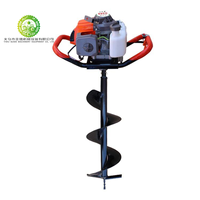 Máquina perforadora de tierra a gasolina de alta calidad, superventas de fábrica, herramienta de jardín manual con motor.