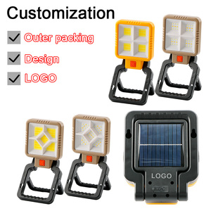 Lampe de travail <span class=keywords><strong>LED</strong></span> COB pliable, rechargeable par USB Type C, avec support et crochet, pour inspection, garage, mécanique, travail, camping - Product Image 4