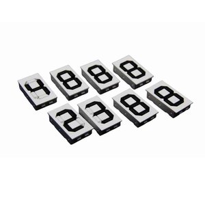 Giá rẻ giá bằng tay điều chỉnh <span class=keywords><strong>7</strong></span> đoạn mã ngoài trời chữ số lật thẻ số ASA nhựa hiển thị kỹ thuật số thẻ - Product Image 2