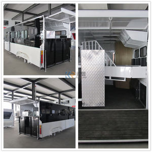 Vente en gros : Remorques de transport de luxe spéciales, trois remorques, 3 remorques flottantes à col de cygne avec espace habitable, remorques pour chevaux - Product Image 6