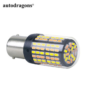 Ampoule CANBUS sans erreur 3014 168smd 1157 Bay15d T20 7443 T25 3157, double couleur, clignotant et feu stop, pour voiture - Product Image 4