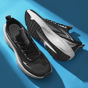 Chaussures de marche décontractées pour hommes et femmes, dessus en cuir véritable, semelle intermédiaire en caoutchouc, légères, respirantes, chaussures de basket-ball - Product Image 4