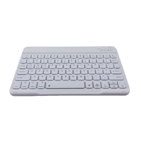 Clavier sans fil TASSO CZ004 Mini Scissor avec rétroéclairage RGB, Bluetooth, touches multimédias, rechargeable USB-C, ultra-fin, compatible espagnol, Plug & Play