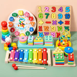 Juego de Juguetes Educativos de Madera, Bloques de Apilamiento con Letras y Números en 3D, Rompecabezas, Juego de Mesa de Actividades para Niños - Product Image 5