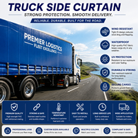 Bâche de camion en vinyle PVC stabilisé aux UV pour rideau latéral, rideau de protection, bâche de protection latérale, bâche de protection arrière, avec accessoires inclus