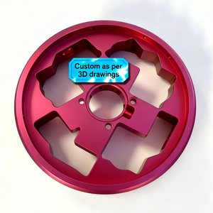 Piezas Mecanizadas CNC de Aluminio Anodizado en Colores Rosa, Rojo, Azul y Dorado, Componentes de Alta Precisión para Maquinaria Aeroespacial - Product Image 1