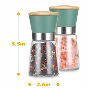 Custom Color Stainless Steel Salt Spice Shakers with Adjustable Coarse <strong>Mills</strong> Stainless Steel Salt and Pepper Grinder - Product Image 2