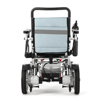 Fauteuil roulant électrique pliable portable de haute qualité en aluminium BC-EA8000-A pour adultes, tout-terrain, avec télécommande, adapté aux personnes handicapées